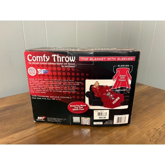 NIB UW Badger Comfy Throw - Picture 3 of 4